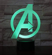 Marvel Avengers 3D Colorful LED Night Light